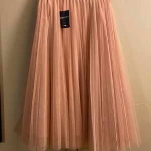 COPY - Plus size, knee length,tulle A-line skirt
